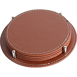 D-3825-T Deri Bardak Altlığı